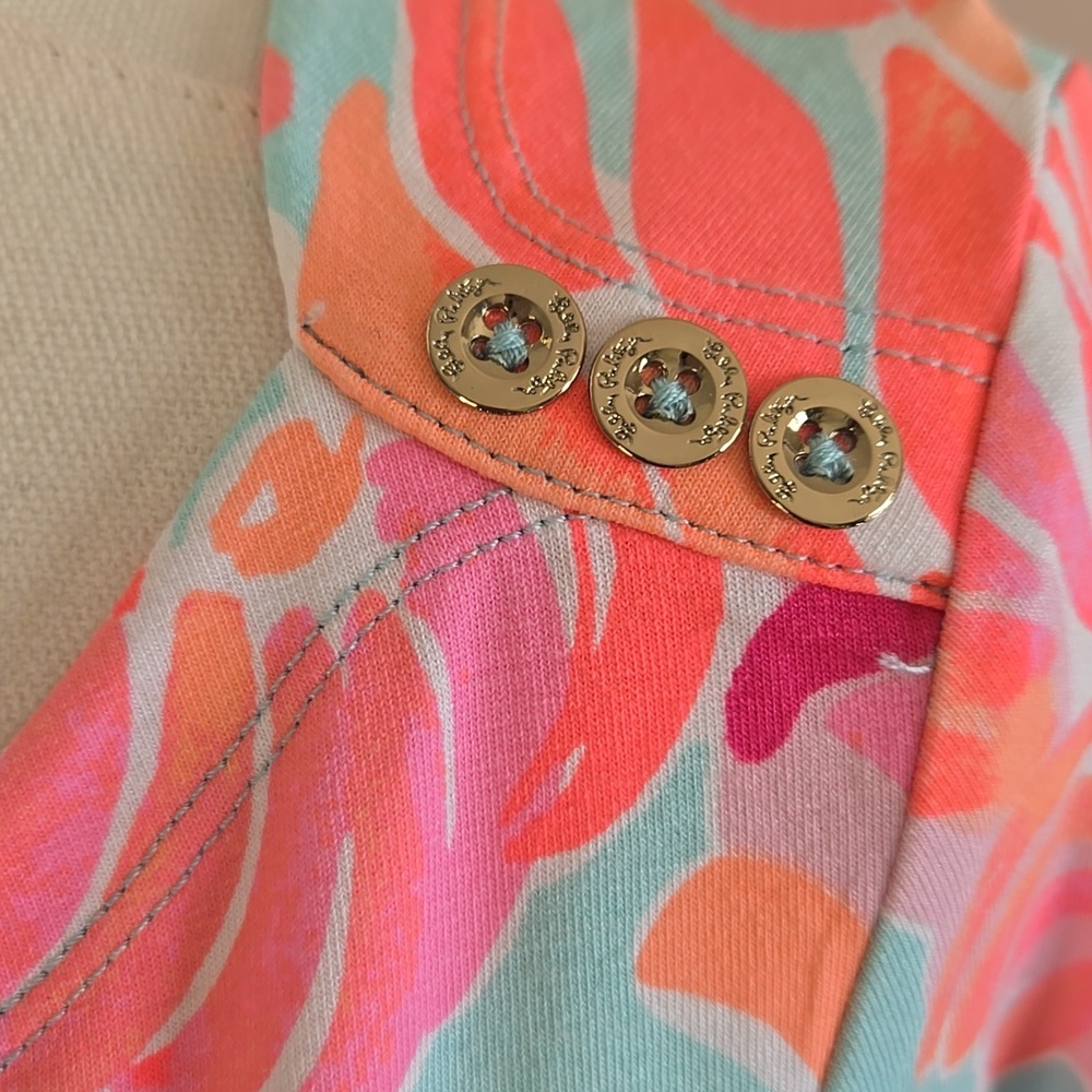 Lilly Pulitzer Sophie UPF 50+ Love Birds Print Dress Classic Resort Chic Small - Picture 2 of 6
